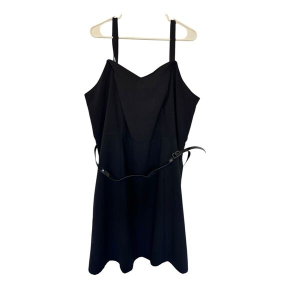Lane Bryant Black Sheath Adjustable Strap Lined Dress Women's Plus Size 24 - Picture 1 of 6